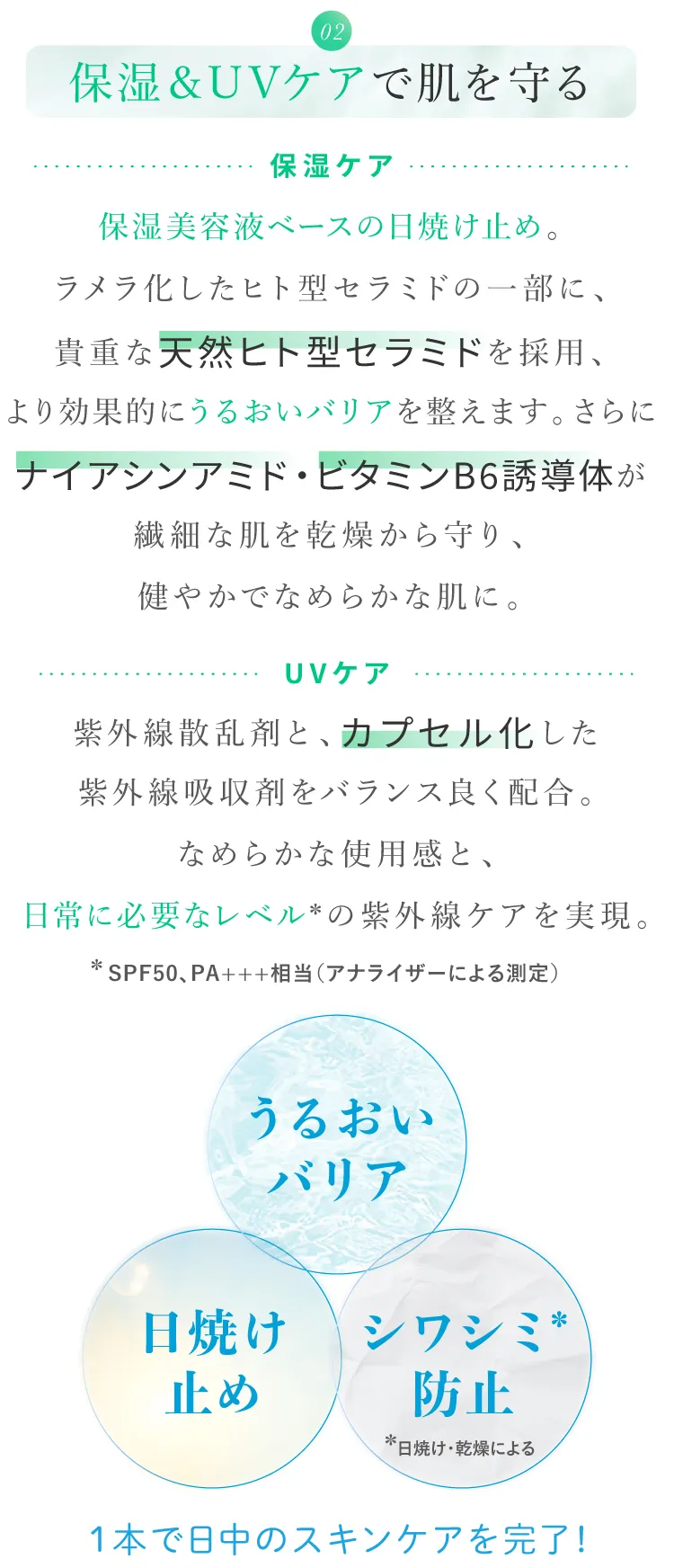 初回価格】モイスチャーマトリックスUV+ミニ(10mL)＜日焼け止め美容液