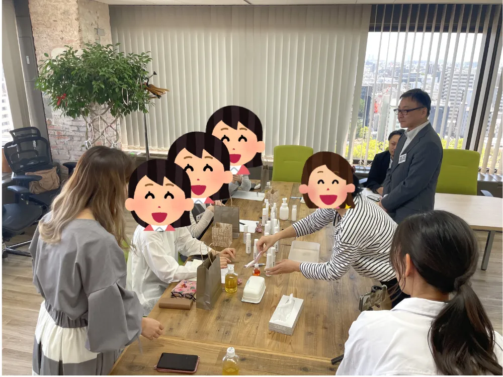 スタッフとお客様の交流