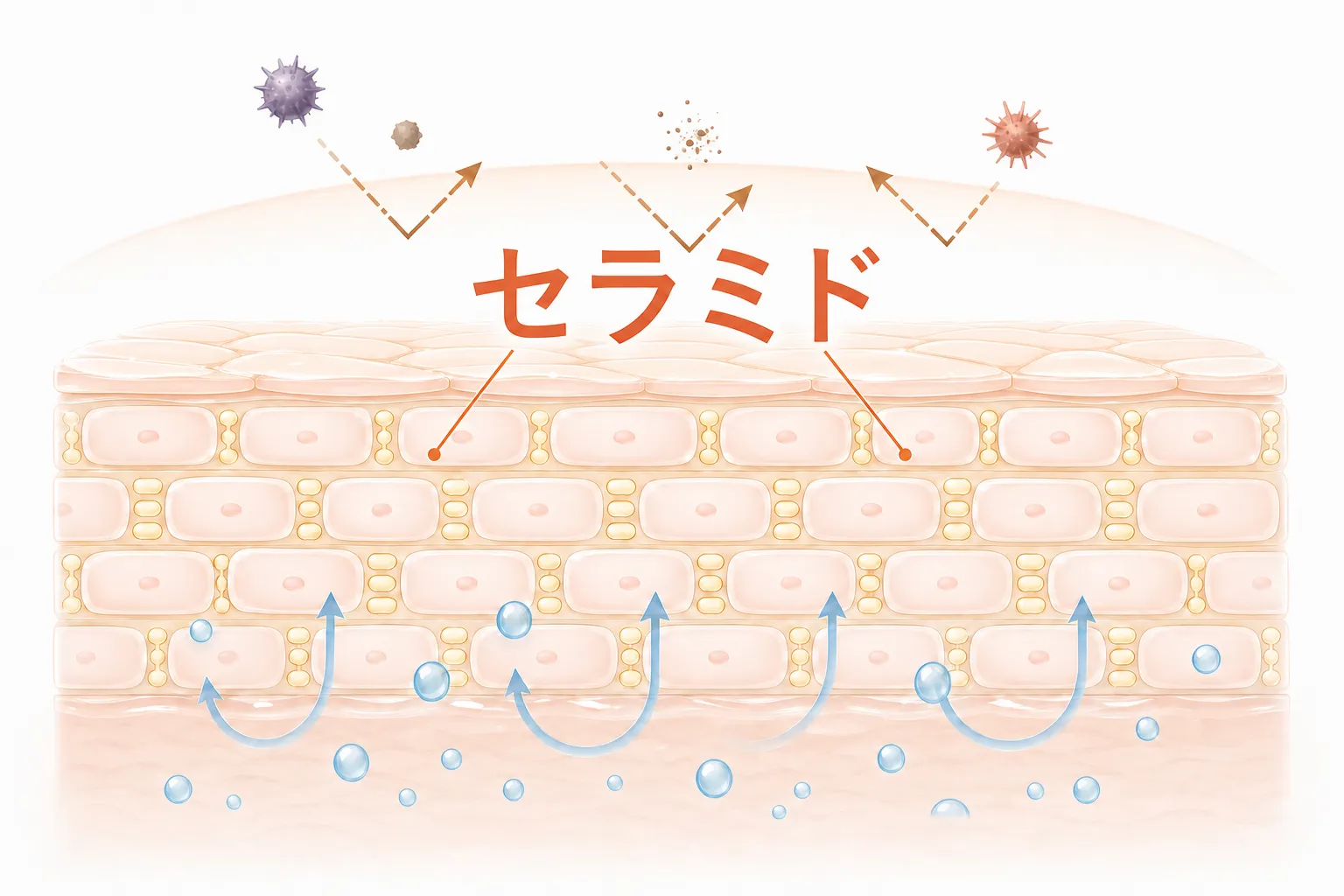 セラミドはお肌のバリア機能に重要