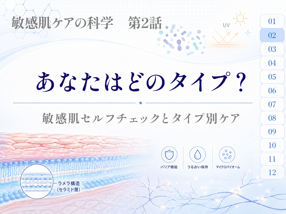 あなたはどのタイプ？ー敏感肌セルフチェックとタイプ別ケア